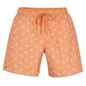 Lacoste Mens Crocodile Print Swim Shorts / Pink